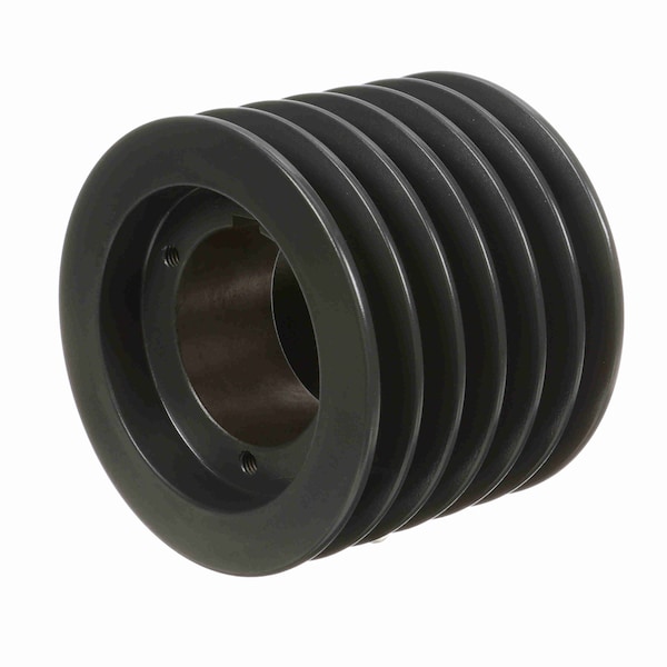 6 Groove Cast Iron Bushed Bore Multiple Sheave, 6TB56
